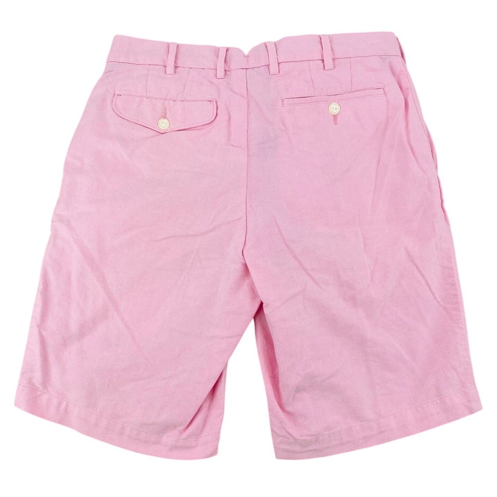 Polo Ralph Lauren Mens 32 Pink Oxford Cotton Chino Shorts Preppy Summer Coastal - Picture 3 of 10